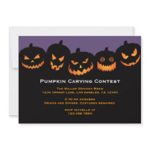 Halloween Pumpkin Carving Party Invitation
