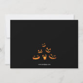 Halloween Pumpkin Carving Party Invitation Kaart (Achterkant)