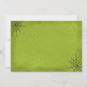 Halloween Pumpkin Carving Party Invitation Kaart (Achterkant)