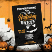 Halloween Pumpkin Carving Party Kaart