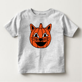 Halloween Pumpkin Cat Kinder Shirts