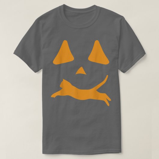 Halloween Pumpkin Cat Lover Jackolantern Mashup 13 T-shirt (Design voorkant)