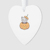 Halloween Pumpkin Cat   Ornament (voorkant)