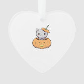 Halloween Pumpkin Cat   Ornament (voorkant)