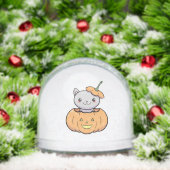 Halloween Pumpkin Cat   Sneeuwbol (Kerstmis)