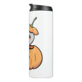 Halloween Pumpkin Cat Thermosbeker (Geroteerd rechts)