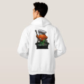 Halloween Pumpkin Chef - Spooky Cauldron Horror Hoodie (Achterkant volledig)