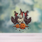 Halloween Pumpkin Chicken Witch Herfst Acryl Bord (Neutraal)