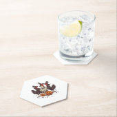 Halloween Pumpkin Chicken Witch Herfst Kartonnen Onderzetters (Insitu)