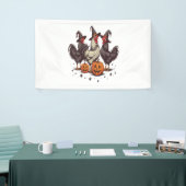 Halloween Pumpkin Chicken Witch Herfst Spandoek (Beurs)