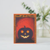 Halloween Pumpkin Collage Briefkaart (Staand voorkant)