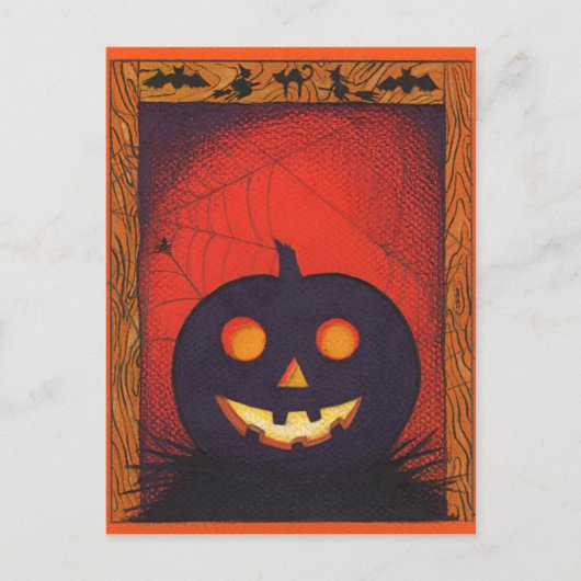 Halloween Pumpkin Collage Briefkaart (Voorkant)