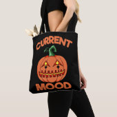 Halloween Pumpkin Current Mood Happy Tote Bag (Dichtbij)