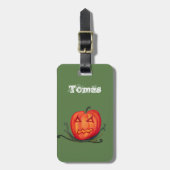Halloween, Pumpkin Custom Name Bagagelabels (Voorkant verticaal)