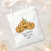 Halloween Pumpkin Cute Whimsical Jack O Lantern Bedankzakje (Geknipt)