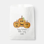 Halloween Pumpkin Cute Whimsical Jack O Lantern Bedankzakje (Voorkant)