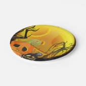 Halloween Pumpkin Cute Whimsical Papieren Bordje (Gekanteld)