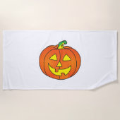 Halloween Pumpkin Cute Witch Chicken Strandlaken (Voorkant)