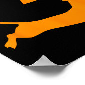 Halloween Pumpkin Dachshund Jack-o-lantern Costum Poster (Hoek)