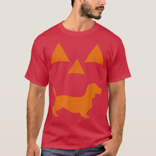 Halloween Pumpkin Dachshund Jackolantern Costume T-shirt