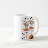 Halloween Pumpkin Dance Spooky Sips voor het Seizo Koffiemok (Voorkant rechts)