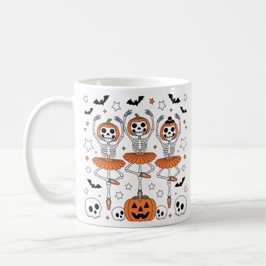 Halloween Pumpkin Dance Spooky Sips voor het Seizo Koffiemok (Links)