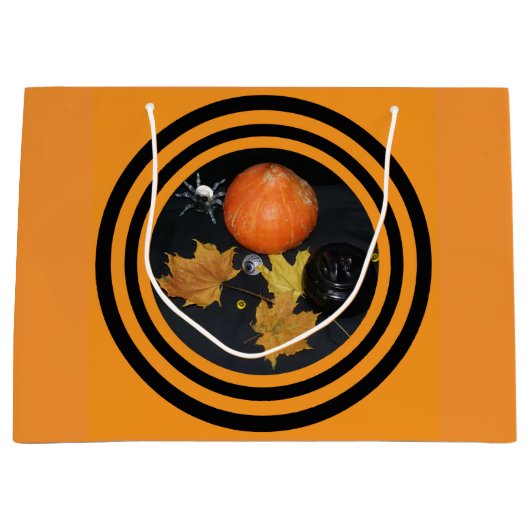 Halloween Pumpkin decoratie Groot Cadeauzakje (Voorkant)