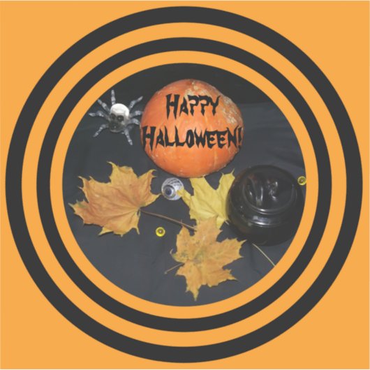 Halloween Pumpkin decoratie Sticker (Voorkant)
