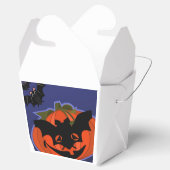 Halloween Pumpkin die een maskerforset draagt Bedankdoosjes (Geopend)