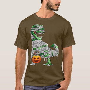 Halloween Pumpkin Dinosaur voor jongens meisjes T-shirt