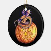 Halloween Pumpkin Dragon-versiering Keramisch Ornament (Links)