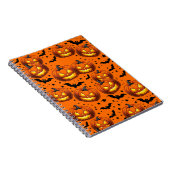 Halloween Pumpkin en Bats Notitieboek (Rechterzijde)