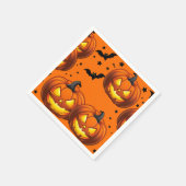 Halloween Pumpkin en Bats Servet (Hoek)