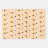 Halloween Pumpkin en Ghost Inpakpapier Vel (Voorkant)