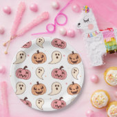 Halloween Pumpkin en Ghost Papieren Bordje (Feest)