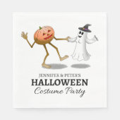 Halloween Pumpkin en Ghost Servet (Voorkant)