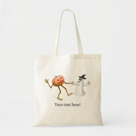 Halloween Pumpkin en Ghost Tote Bag