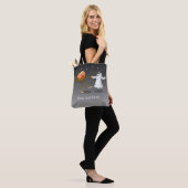 Halloween Pumpkin en Ghost Tote Bag (Op model)