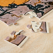  Halloween Pumpkin en heksen met bezems Legpuzzel (Zijkant)