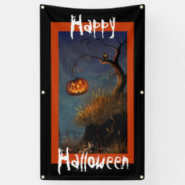 Halloween Pumpkin en Owl Spandoek