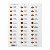 Halloween Pumpkin Etiket (Full Sheet)