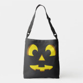 Halloween Pumpkin Face Canvas tas (Achterkant)