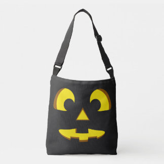 Halloween Pumpkin Face Canvas tas