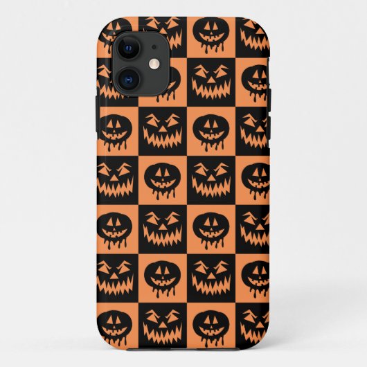 Halloween Pumpkin Face Ghost Spooky Pattern Case-Mate iPhone Case (Achterkant)