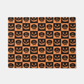 Halloween Pumpkin Face Ghost Spooky Pattern Deurmat (Voorkant)