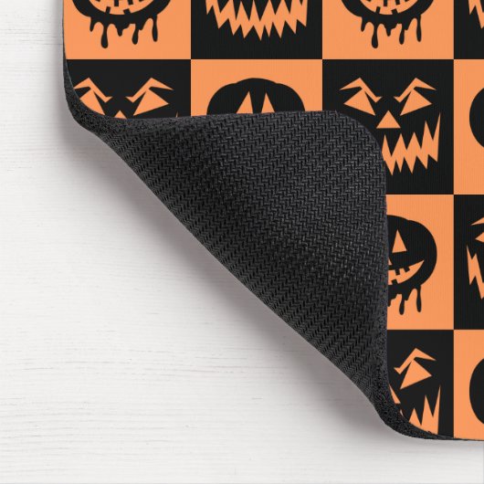Halloween Pumpkin Face Ghost Spooky Pattern Muismat (Hoek)
