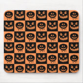 Halloween Pumpkin Face Ghost Spooky Pattern Muismat (Voorkant)