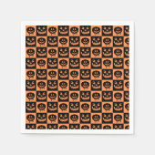 Halloween Pumpkin Face Ghost Spooky Pattern Servet (Voorkant)