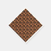 Halloween Pumpkin Face Ghost Spooky Pattern Servet (Hoek)