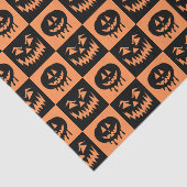 Halloween Pumpkin Face Ghost Spooky Pattern Tissuepapier (Detail)